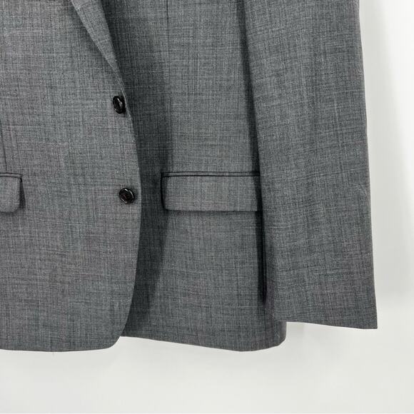 Lauren Ralph Lauren Mens Sportcoat Suit Jacket Blazer 2 button gray wool Stretch - Picture 3 of 15